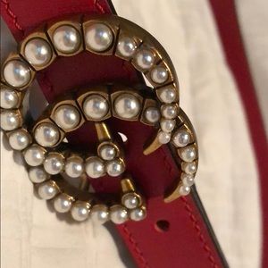 Gucci belt size and 90-36 red Pearl’s
